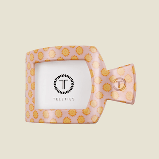 Teleties Square Flat Hair Clip in Sunny Days Ahead on branded card