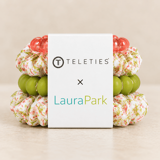 Teleties x LauraPark Pine & Pearl Mix Pack Hair Ties with box