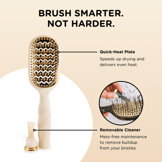 Teleties tan full size vented hair brush, view 7