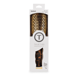 Teleties tortoise full size vented hair brush, view 10