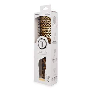 Teleties tortoise full size vented hair brush, view 9