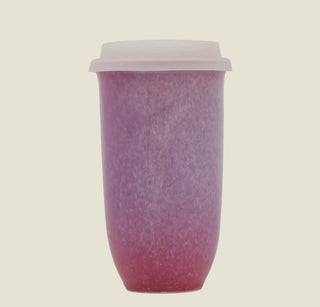 The Wander Sip Mug 16oz in lavender-to-pink gradient