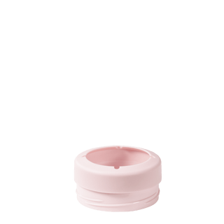 Pink rubber ring on a white background